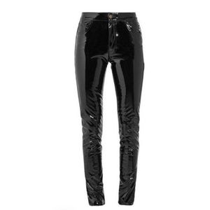 Love and labels black patent pants